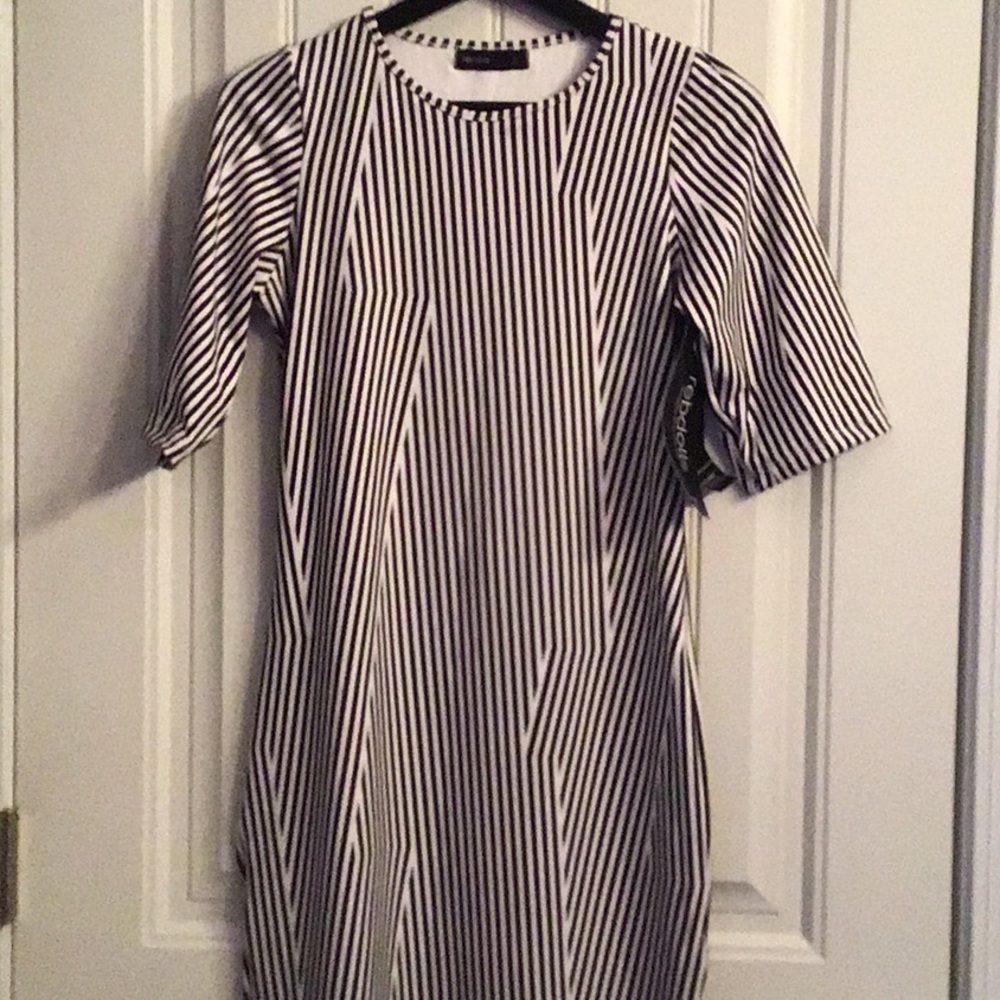 Rebdolls striped midi dress